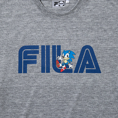 FILA FILA X SEGA SONIC SS TEE フィラ フィラ セガ ソニック SS ティー SM6SAU707【メンズ 半袖 コラボ ポリエステル素材 26SS】