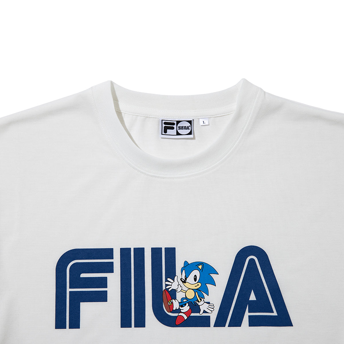 FILA FILA X SEGA SONIC SS TEE フィラ フィラ セガ ソニック SS ティー SM6SAU707【メンズ 半袖 コラボ ポリエステル素材 26SS】