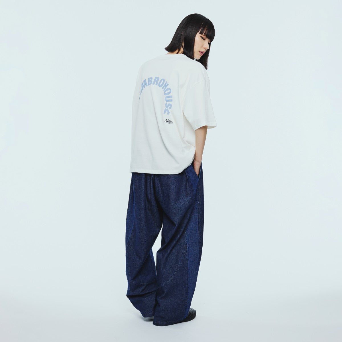 UMBRO HOUSE Big Tee アンブロハウス ビッグティー UMHO2601-CS04【レディース コットンTシャツ ビッグシルエット カジュアルウェア 26SS】
