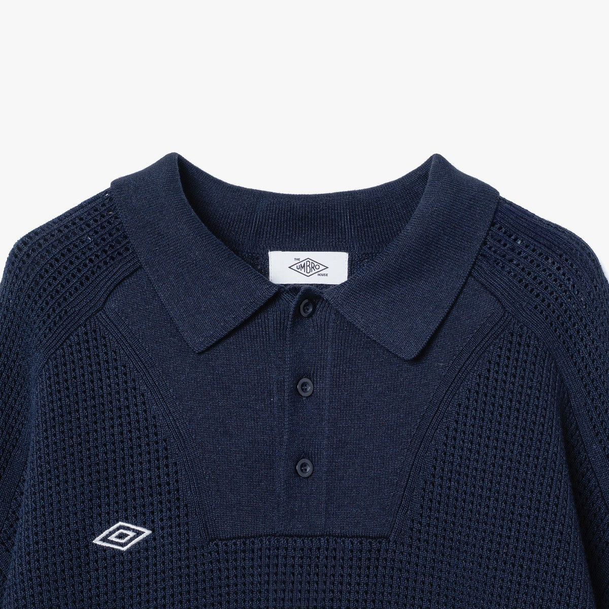 UMBRO HOUSE Mesh Knit Game Shirt アンブロハウス メッシュニットゲームシャツ UMHO2601-KN01【レディース ニットシャツ メッシュ素材 通気性 26SS】