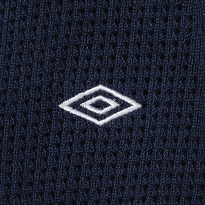 UMBRO HOUSE Mesh Knit Game Shirt アンブロハウス メッシュニットゲームシャツ UMHO2601-KN01【レディース ニットシャツ メッシュ素材 通気性 26SS】