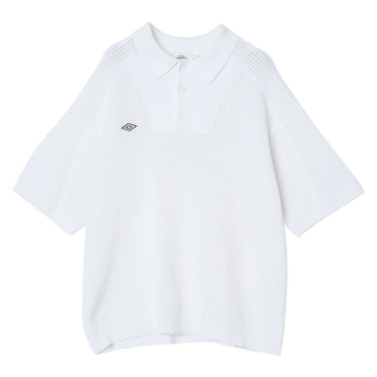 UMBRO HOUSE Mesh Knit Game Shirt アンブロハウス メッシュニットゲームシャツ UMHO2601-KN01【レディース ニットシャツ メッシュ素材 通気性 26SS】
