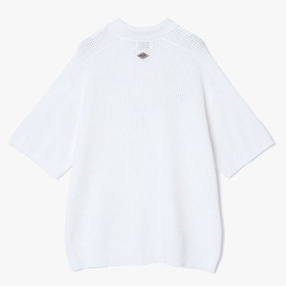UMBRO HOUSE Mesh Knit Game Shirt アンブロハウス メッシュニットゲームシャツ UMHO2601-KN01【レディース ニットシャツ メッシュ素材 通気性 26SS】
