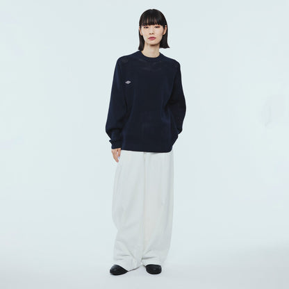 UMBRO HOUSE Mesh Knit Pull Over アンブロハウス メッシュニットプルオーバー UMHO2601-KN02【レディース ニットプルオーバー メッシュ素材 通気性 26SS】