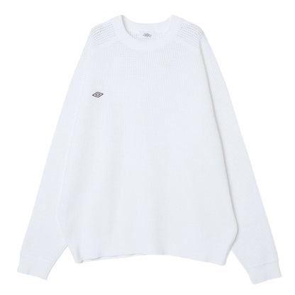 UMBRO HOUSE Mesh Knit Pull Over アンブロハウス メッシュニットプルオーバー UMHO2601-KN02【レディース ニットプルオーバー メッシュ素材 通気性 26SS】