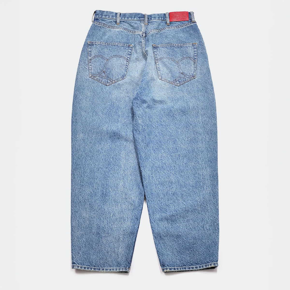 APPLEBUM “Selena” Wide Tapered Denim Pants (Damage) アップルバム セレナ ワイドテーパードデニムパンツ(ダメージ) 2520801D【メンズ デニムパンツ ワイドシルエット テーパードパンツ  26SS】