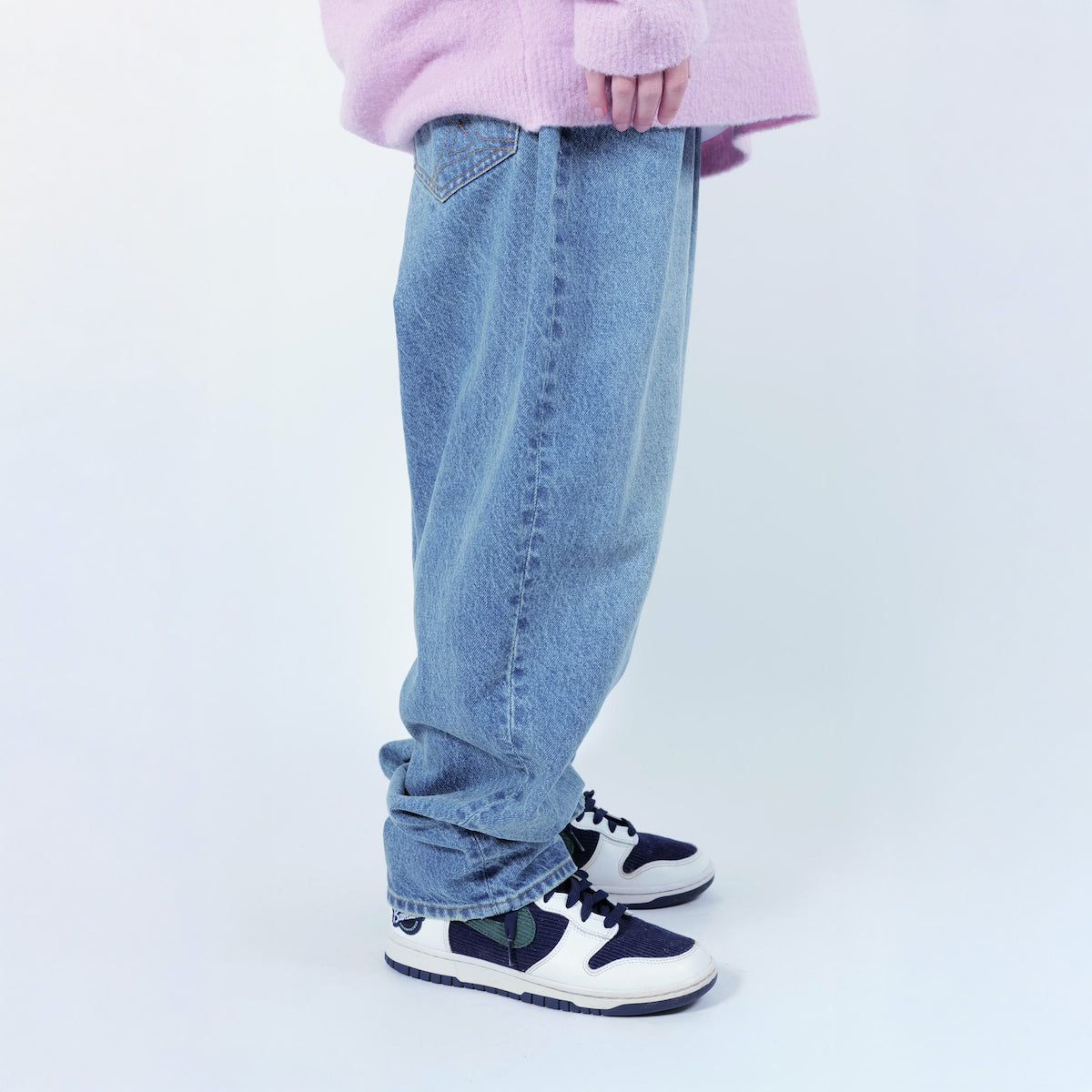 APPLEBUM “Selena” Wide Tapered Denim Pants (Damage) 2520801D