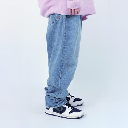 APPLEBUM “Selena” Wide Tapered Denim Pants (Damage) アップルバム セレナ ワイドテーパードデニムパンツ(ダメージ) 2520801D【メンズ デニムパンツ ワイドシルエット テーパードパンツ  26SS】