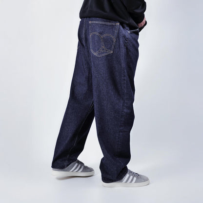 APPLEBUM “Selena” Wide Tapered Denim Pants (One Wash) アップルバム セレナ ワイドテーパードデニムパンツ(ワンウォッシュ) 2520801OC【メンズ デニムパンツ ワイドシルエット テーパードパンツ  26SS】