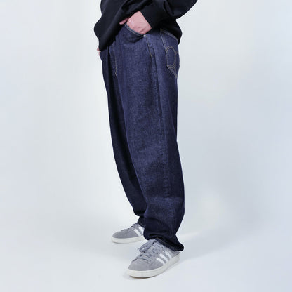 APPLEBUM “Selena” Wide Tapered Denim Pants (One Wash) アップルバム セレナ ワイドテーパードデニムパンツ(ワンウォッシュ) 2520801OC【メンズ デニムパンツ ワイドシルエット テーパードパンツ  26SS】