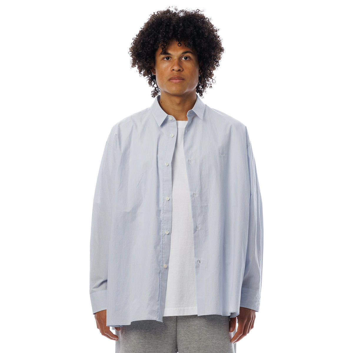 Sandinista Gentle Resort Oversized Stripe Shirt サンディニスタ ジェントル リゾート オーバーサイズド ストライプ シャツ 60426PS06-TP【メンズ ストライプ 長袖 コットンシャツ 26SS】