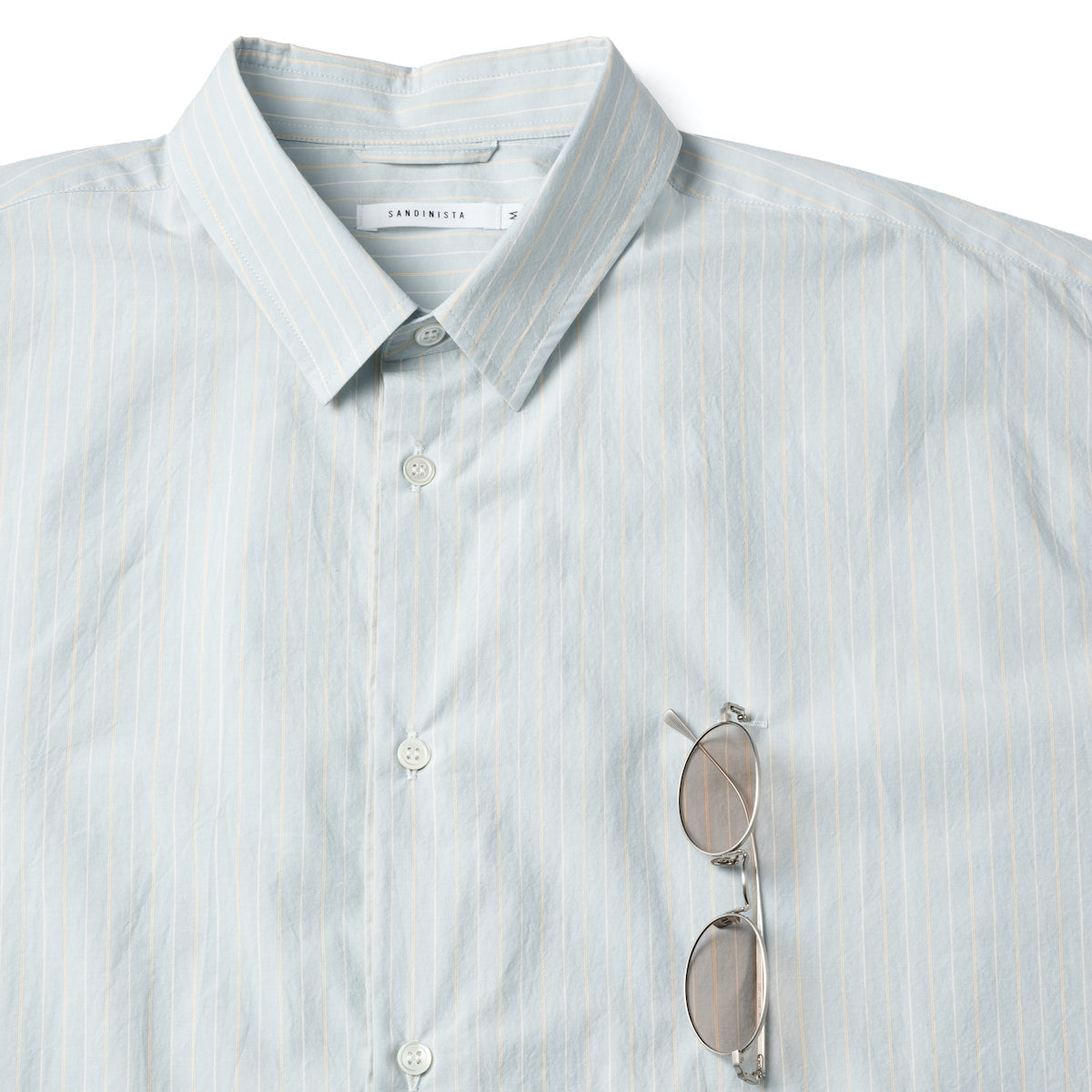Sandinista Gentle Resort Oversized Stripe Shirt サンディニスタ ジェントル リゾート オーバーサイズド ストライプ シャツ 60426PS06-TP【メンズ ストライプ 長袖 コットンシャツ 26SS】