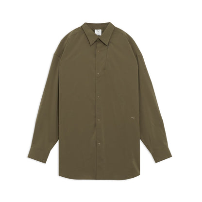 PUMA OVERSIZED LS SHIRT プーマ オーバーサイズド ロングスリーブ シャツ 638058【メンズ 快適 シャツ 26SS】