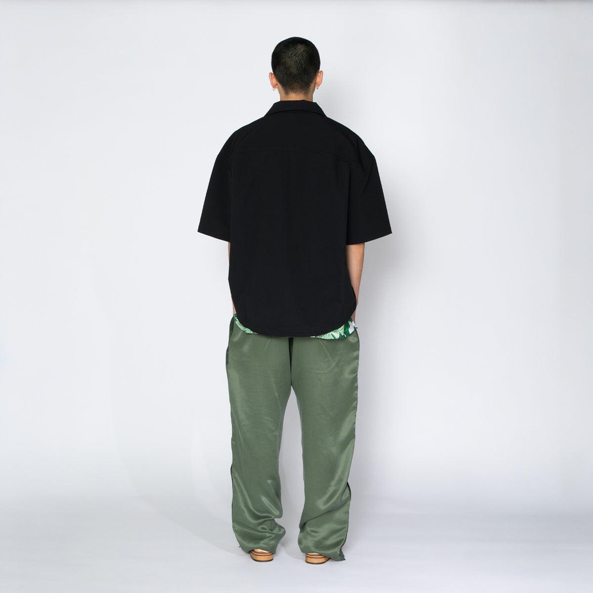 APPLEBUM Half Sleeve Shirt Jacket アップルバム ハーフスリーブシャツジャケット 2610205【メンズ シャツジャケット ビッグシルエット マット生地 26SS】