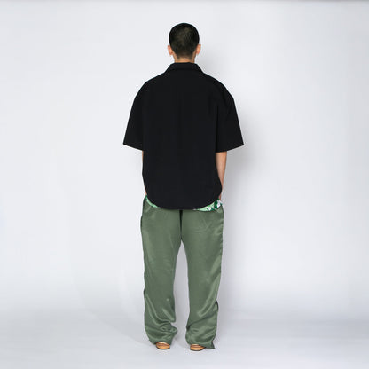 APPLEBUM Half Sleeve Shirt Jacket アップルバム ハーフスリーブシャツジャケット 2610205【メンズ シャツジャケット ビッグシルエット マット生地 26SS】