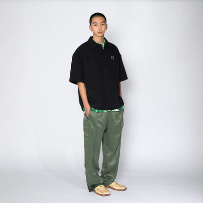 APPLEBUM Half Sleeve Shirt Jacket アップルバム ハーフスリーブシャツジャケット 2610205【メンズ シャツジャケット ビッグシルエット マット生地 26SS】