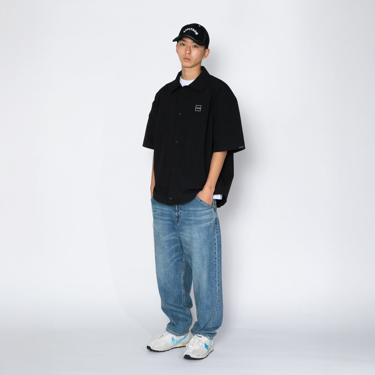 APPLEBUM Half Sleeve Shirt Jacket アップルバム ハーフスリーブシャツジャケット 2610205【メンズ シャツジャケット ビッグシルエット マット生地 26SS】