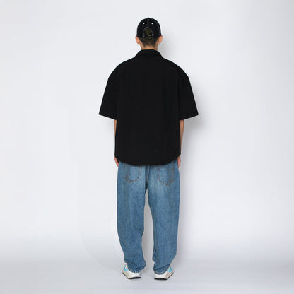 APPLEBUM Half Sleeve Shirt Jacket アップルバム ハーフスリーブシャツジャケット 2610205【メンズ シャツジャケット ビッグシルエット マット生地 26SS】