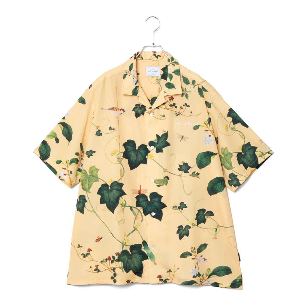 APPLEBUM “Edo Botanical” Aloha Shirt アップルバム エド ボタニカル アロハシャツ 2610211【メンズ アロハシャツ 総柄 半袖シャツ オーバーサイズ 和柄 夏コーデ 26SS】