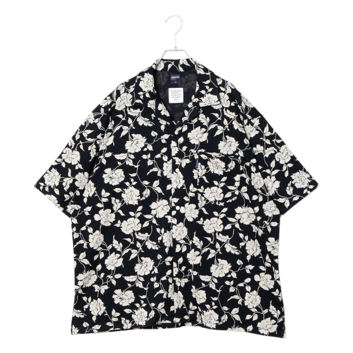 APPLEBUM Chirimen Knit Aloha Shirt アップルバム チリメン ニット アロハ シャツ 2610214【メンズ アロハシャツ メンズ 半袖シャツ オーバーサイズシャツ 26SS】