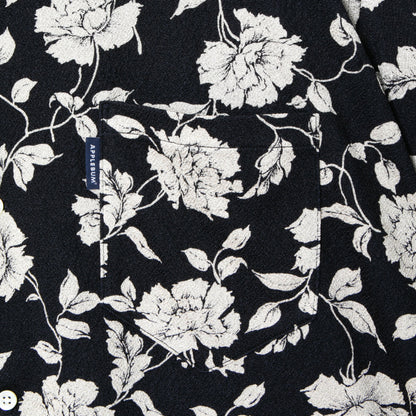 APPLEBUM Chirimen Knit Aloha Shirt アップルバム チリメン ニット アロハ シャツ 2610214【メンズ アロハシャツ メンズ 半袖シャツ オーバーサイズシャツ 26SS】