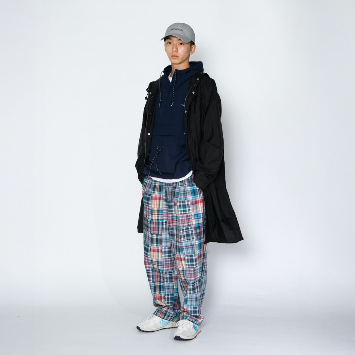 APPLEBUM Patchwork Madras Wide Pants アップルバム パッチワーク マドラス ワイドパンツ 2610802【メンズ ワイドパンツ メンズ パンツ 26SS】