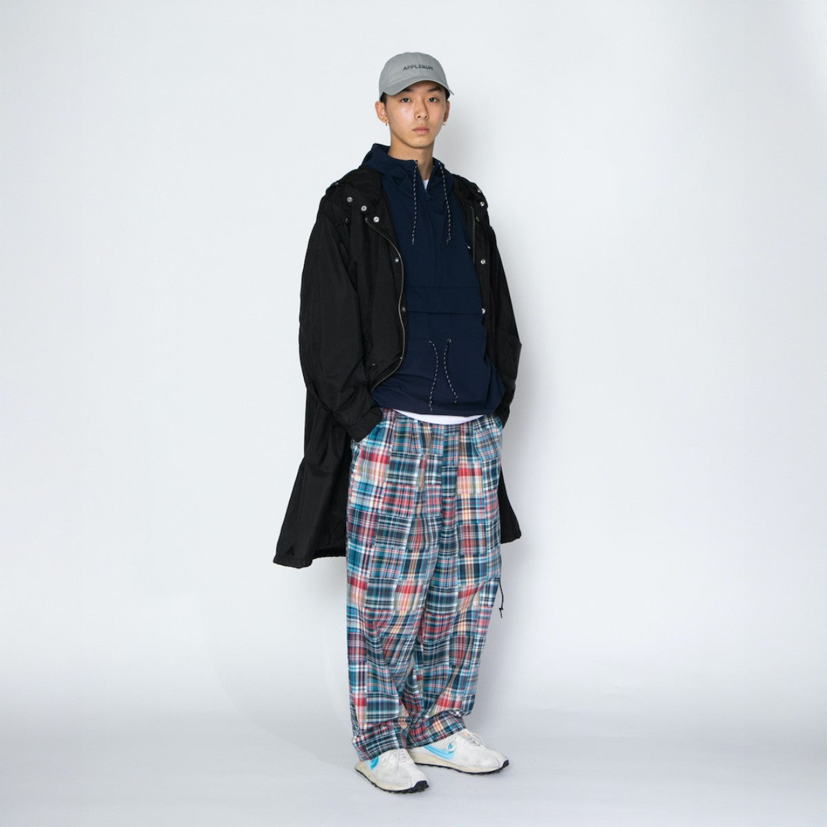 APPLEBUM Patchwork Madras Wide Pants アップルバム パッチワーク マドラス ワイドパンツ 2610802【メンズ ワイドパンツ メンズ パンツ 26SS】