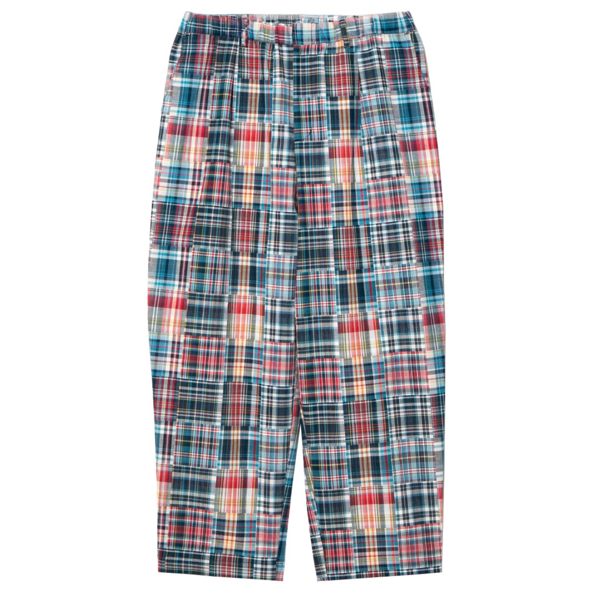 APPLEBUM Patchwork Madras Wide Pants アップルバム パッチワーク マドラス ワイドパンツ 2610802【メンズ ワイドパンツ メンズ パンツ 26SS】