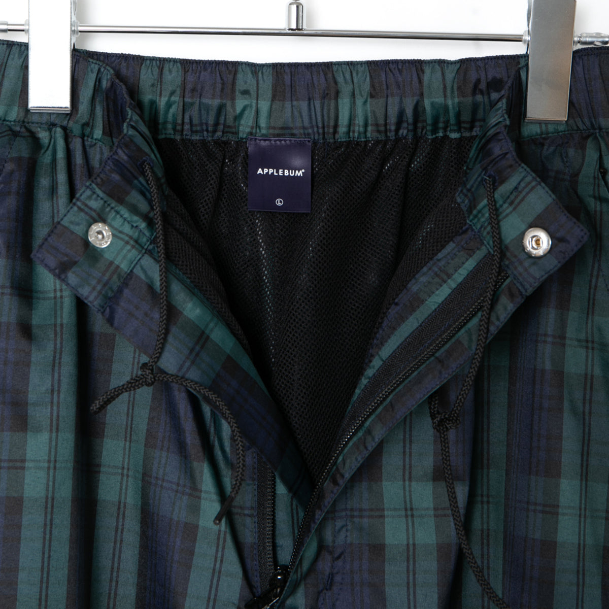 APPLEBUM Check Taffeta Track Pants アップルバム チェック タフタ トラックパンツ 2610805【メンズ トラックパンツ メンズボトムス カジュアルパンツ 26SS】