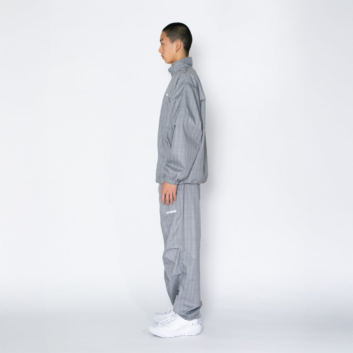 APPLEBUM Check Taffeta Track Pants アップルバム チェック タフタ トラックパンツ 2610805【メンズ トラックパンツ メンズボトムス カジュアルパンツ 26SS】