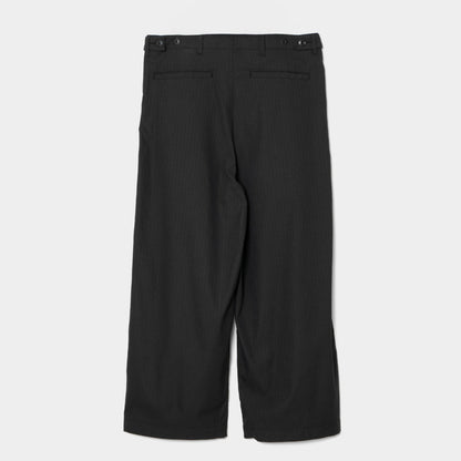 APPLEBUM Pin Stripe Wide Military Pants アップルバム ピンストライプ ワイド ミリタリー パンツ 2610810【メンズ ワイドパンツ ミリタリーパンツ ストレッチパンツ 吸水速乾 26SS】