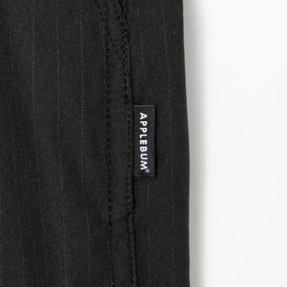 APPLEBUM Pin Stripe Wide Military Pants アップルバム ピンストライプ ワイド ミリタリー パンツ 2610810【メンズ ワイドパンツ ミリタリーパンツ ストレッチパンツ 吸水速乾 26SS】