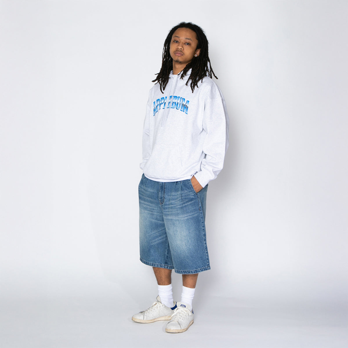 APPLEBUM “Teyana” Denim Shorts アップルバム “テヤナ” デニムショーツ 2610815【メンズ デニムショーツ メンズボトムス カジュアルショーツ 26SS】