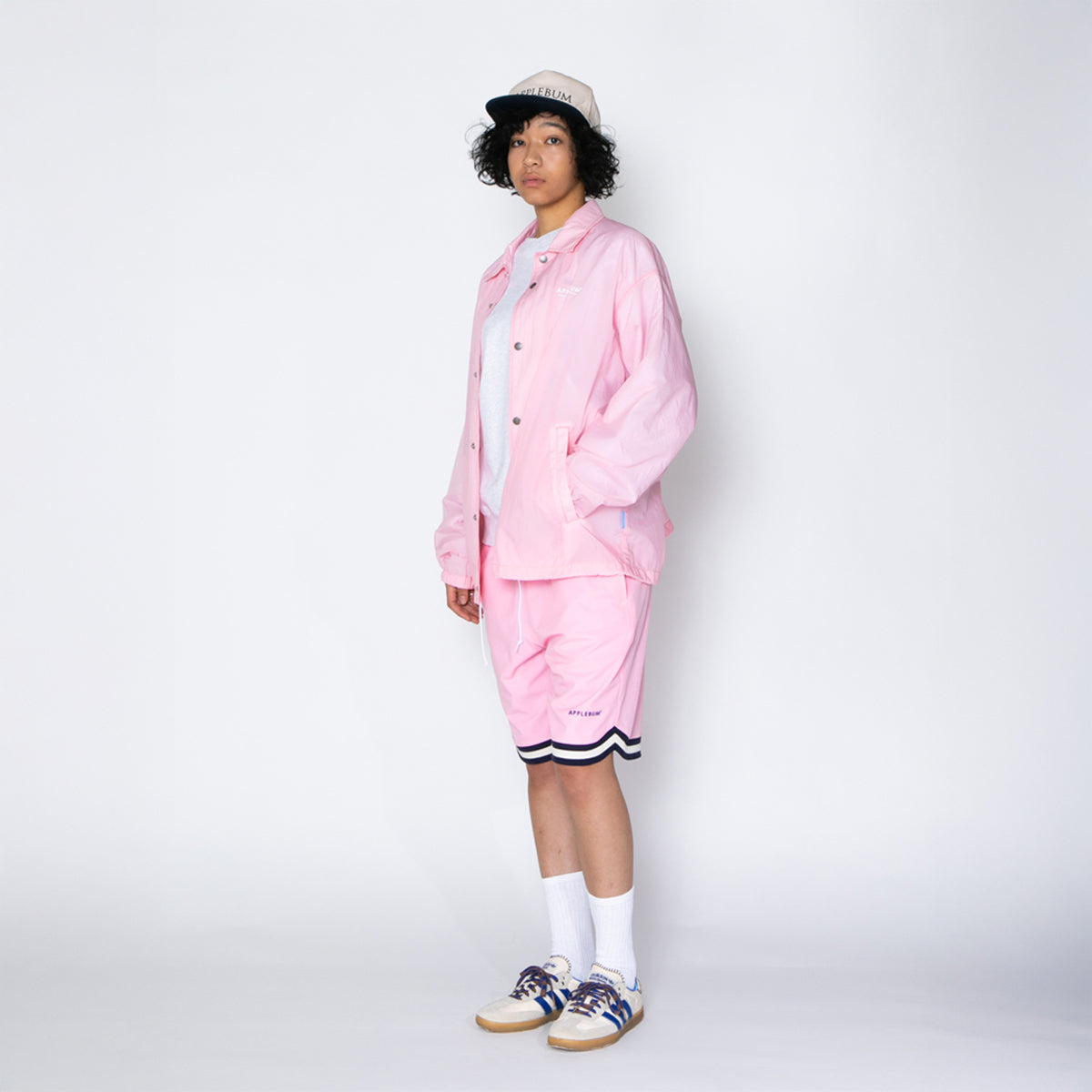 APPLEBUM “Trojan Logo” 5 Panel Cap アップルバム “トロージャンロゴ”5パネルキャップ 2610901【メンズ キャップ  バイカラー コットン素材 26SS】