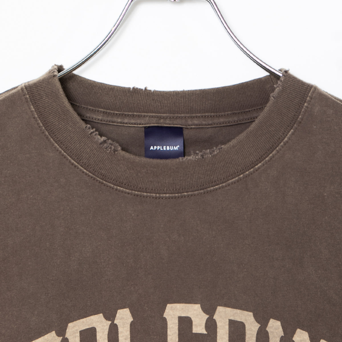 APPLEBUM Damaged Short T-Shirt アップルバム ダメージド ショート Tシャツ 2611120【メンズ ヴィンテージTシャツ メンズ 半袖Tシャツ ダメージ加工Tシャツ 26SS】