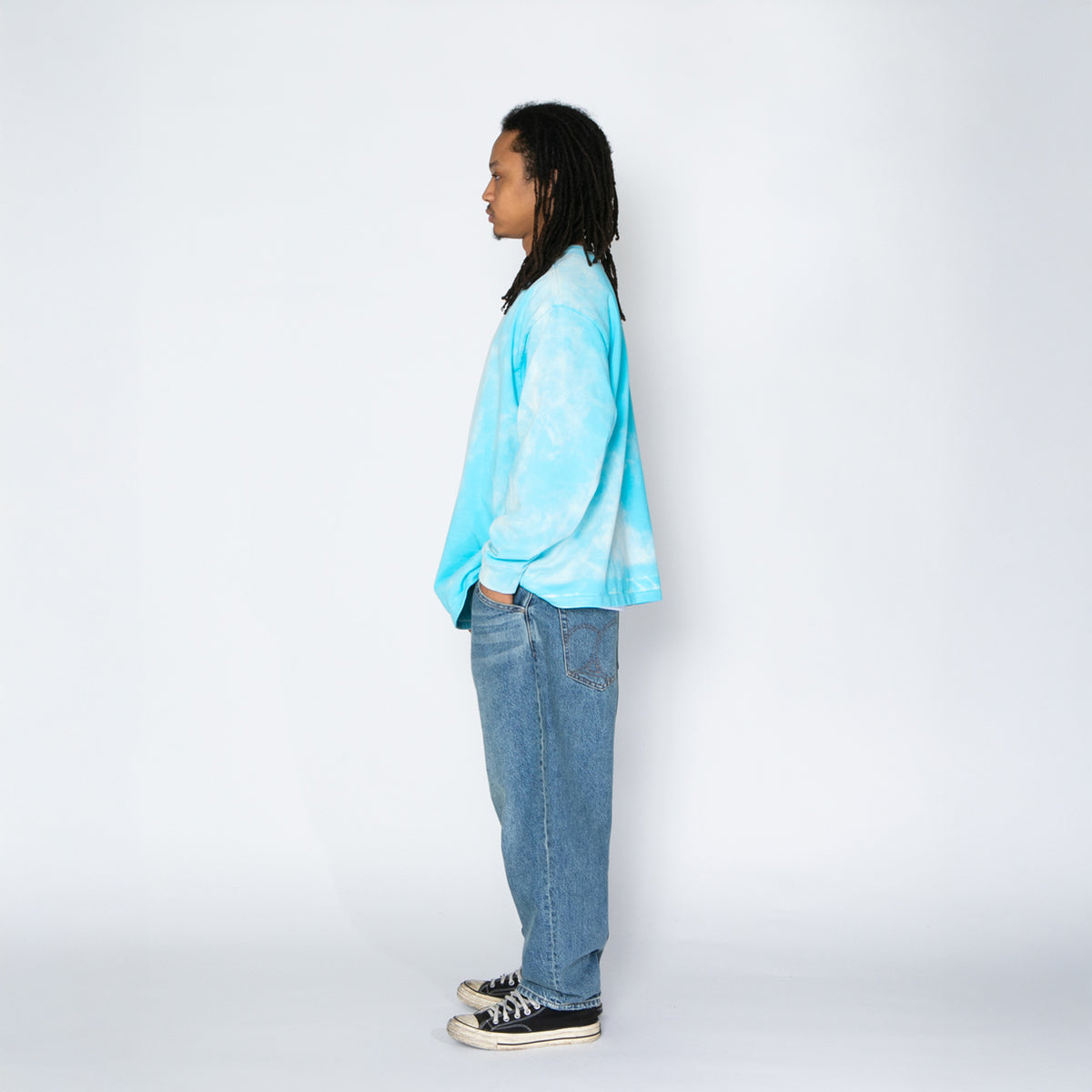 APPLEBUM “One-Off Cloud Dye” L/S T-Shirt アップルバム “ワンオフ クラウド ダイ” ロングスリーブ Tシャツ 2611130【メンズ ムラ染め ストリート 厚手ボディ 26SS】