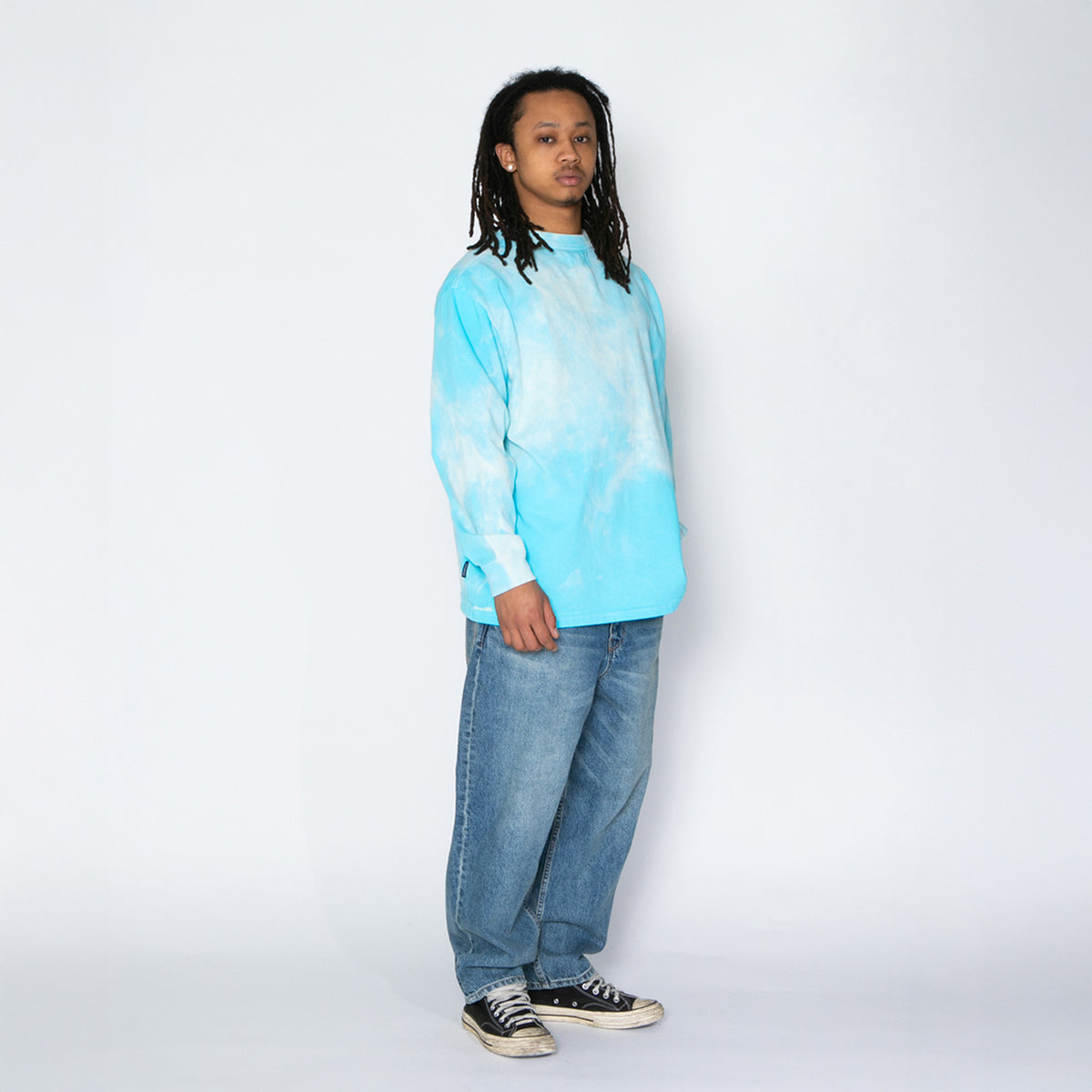 APPLEBUM “One-Off Cloud Dye” L/S T-Shirt アップルバム “ワンオフ クラウド ダイ” ロングスリーブ Tシャツ 2611130【メンズ ムラ染め ストリート 厚手ボディ 26SS】