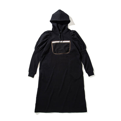 NON TOKYO MESH POCKET PUFFSLEEVE ONE-PIECE ノントーキョー メッシュ ポケット パフスリーブ ワンピース NON-26S-0213【レディース メッシュポケット 通気性 パーカーワンピース 26SS】