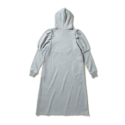 NON TOKYO MESH POCKET PUFFSLEEVE ONE-PIECE ノントーキョー メッシュ ポケット パフスリーブ ワンピース NON-26S-0213【レディース メッシュポケット 通気性 パーカーワンピース 26SS】
