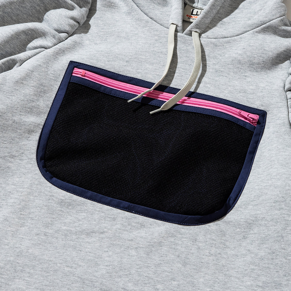 NON TOKYO MESH POCKET PUFFSLEEVE ONE-PIECE ノントーキョー メッシュ ポケット パフスリーブ ワンピース NON-26S-0213【レディース メッシュポケット 通気性 パーカーワンピース 26SS】