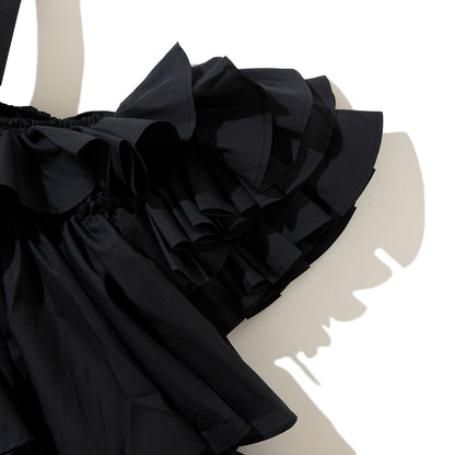 naokitomizuka Volume camisole blouse ナオキトミヅカ ボリューム キャミソール ブラウス GRNTB024【レディース コットン100% フリル ブラウス 26SS】