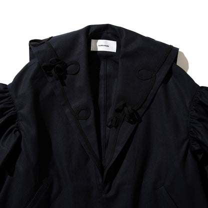 naokitomizuka embroidery Sailor collar jacket ナオキトミヅカ エンブロイダリー セーラーカラー ジャケット GRNTJ009【レディース コットン素材 シャツジャケット フリル 26SS】