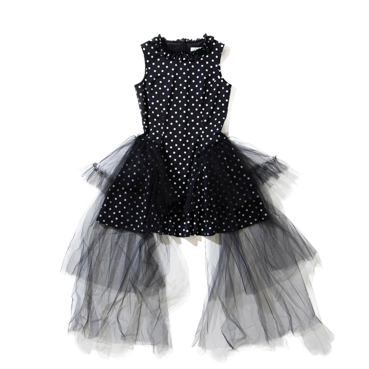 naokitomizuka Sleeveless tulle dress ナオキトミヅカ スリーブレス チュール ドレス GRNTO015【レディース ワンピース チュール フリル 26SS】