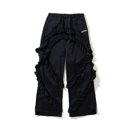 naokitomizuka WILD THINGS frilled pants ナオキトミヅカ ワイルドシングス フリルド パンツ GRNTP010【レディース コラボ フリル ポケット 26SS】