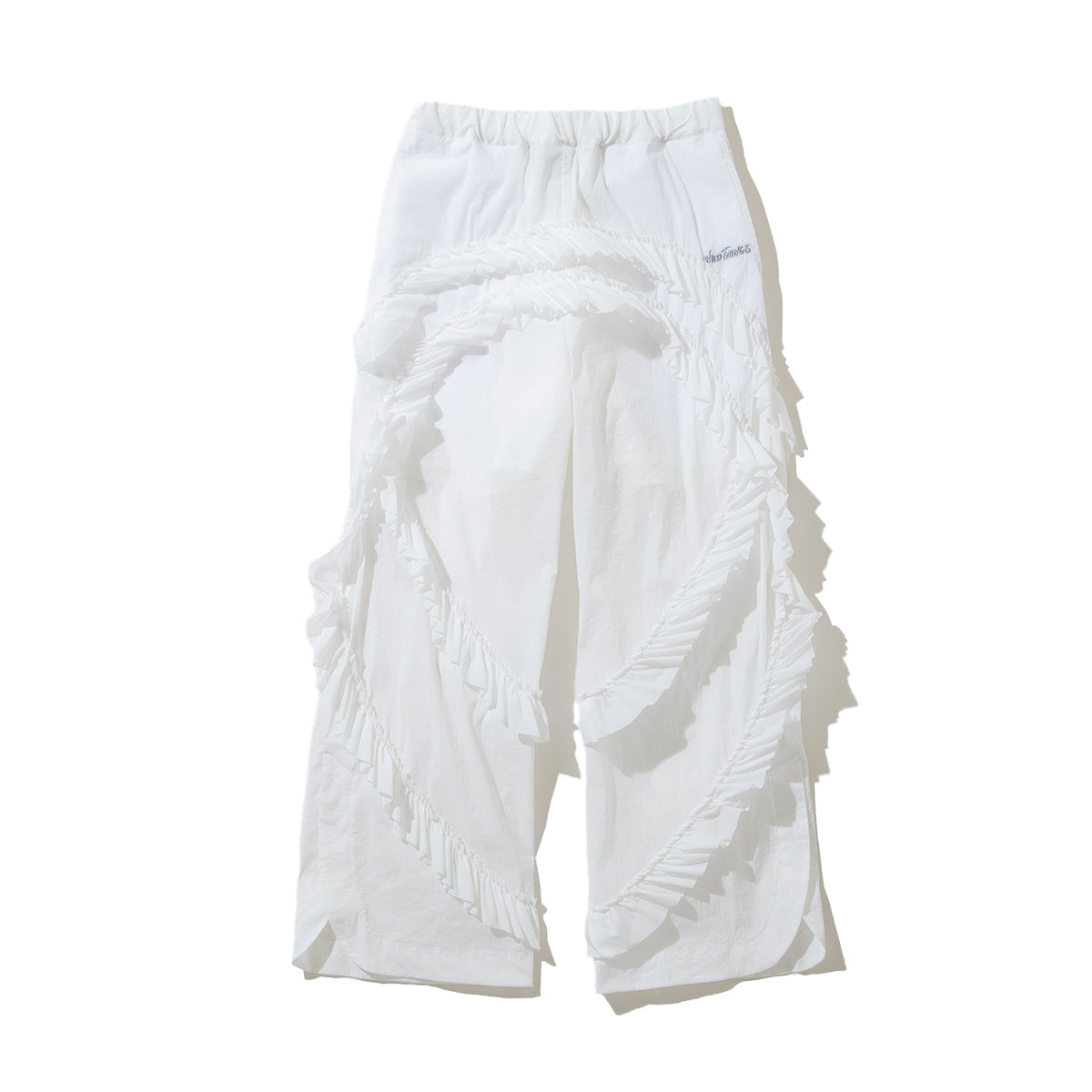 naokitomizuka WILD THINGS frilled pants ナオキトミヅカ ワイルドシングス フリルド パンツ GRNTP010【レディース コラボ フリル ポケット 26SS】