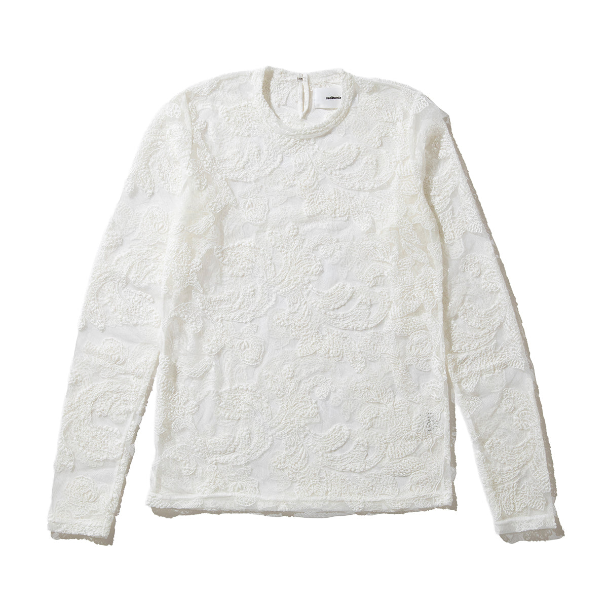naokitomizuka Race embroidery tops ナオキトミヅカ レース エンブロイダリー トップス GRNTT024【レディース ポリエステル素材 レース柄 26SS】