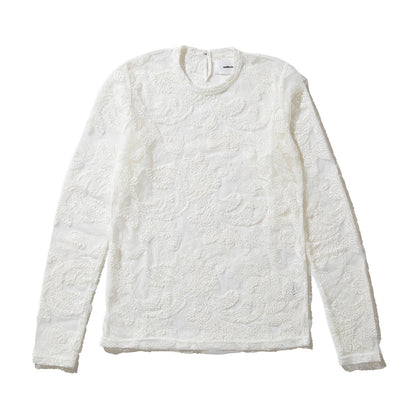 naokitomizuka Race embroidery tops ナオキトミヅカ レース エンブロイダリー トップス GRNTT024【レディース ポリエステル素材 レース柄 26SS】