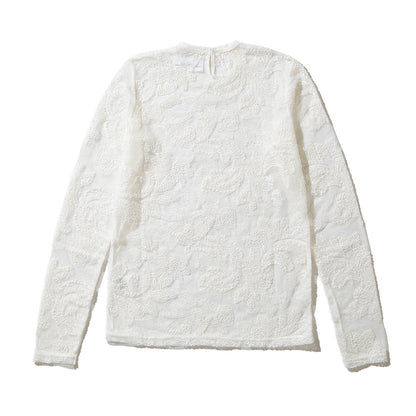 naokitomizuka Race embroidery tops ナオキトミヅカ レース エンブロイダリー トップス GRNTT024【レディース ポリエステル素材 レース柄 26SS】