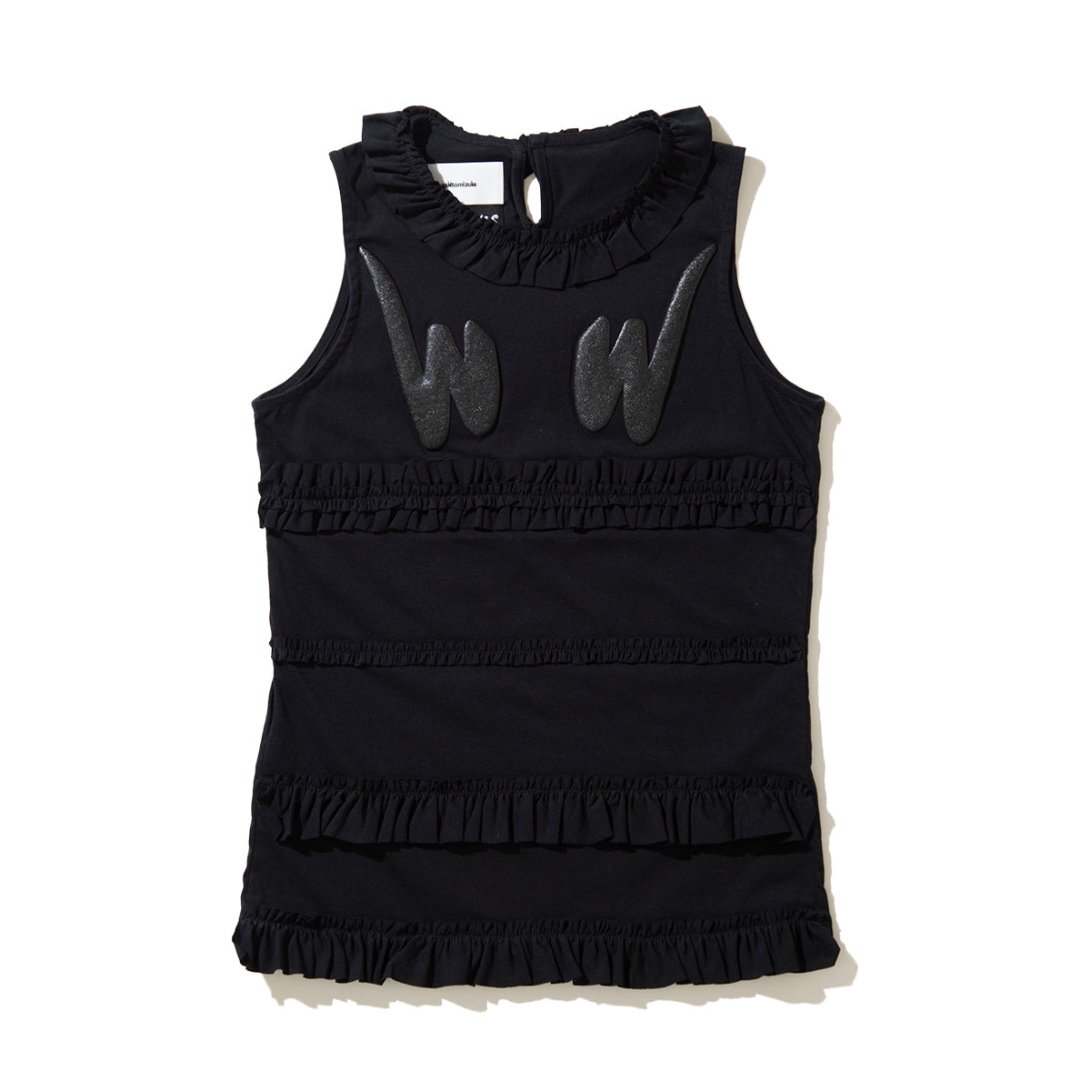 naokitomizuka WILD THINGS frilled tank top ナオキトミヅカ ワイルドシングス フリルド タンクトップ GRNTT026【レディース コラボ フリル 発泡プリント 26SS】