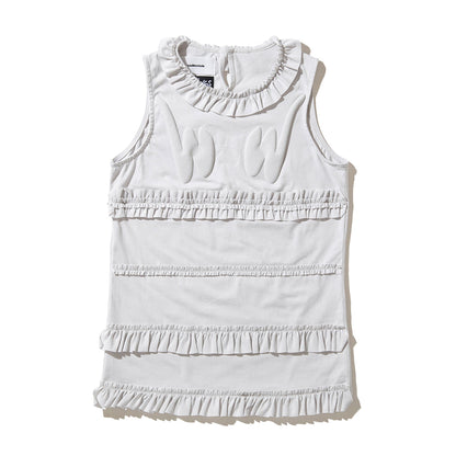 naokitomizuka WILD THINGS frilled tank top ナオキトミヅカ ワイルドシングス フリルド タンクトップ GRNTT026【レディース コラボ フリル 発泡プリント 26SS】